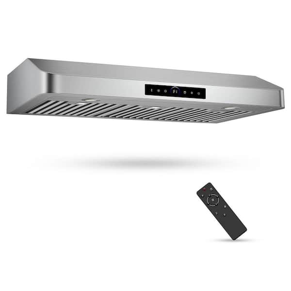 36 in. 900CFM Ducted Under Cabinet Range Hood in Stainless Steel with Gesture Control and 2xLED Lights