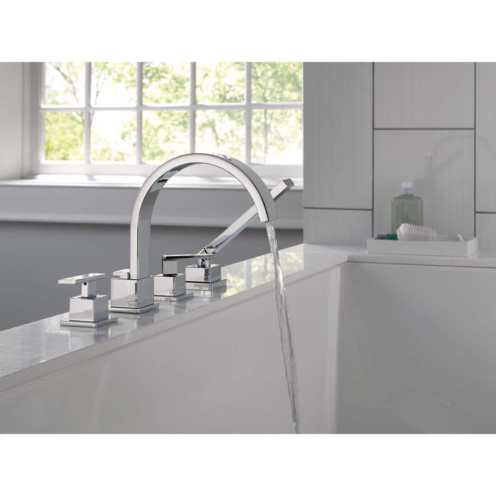 Delta Chrome Roman Tub Faucet Trim with Hand Shower