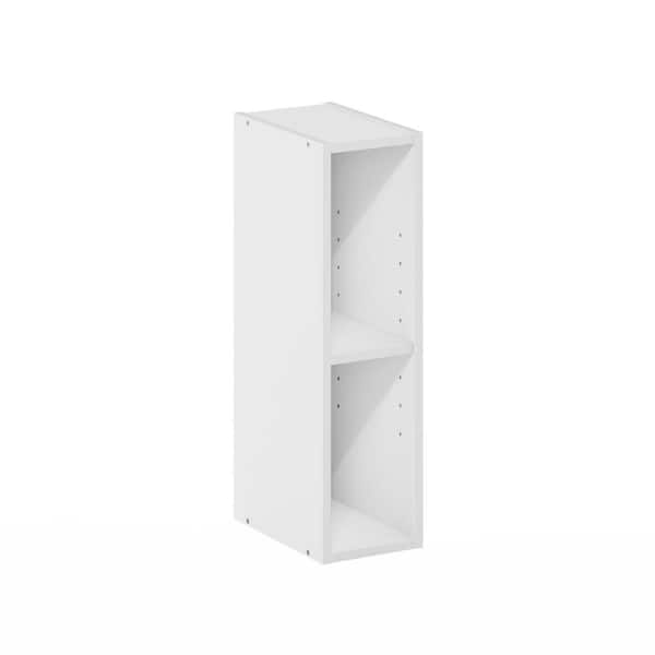Furinno Fulda 21.18 in. Tall White Wood 2-Shelf Space Saving Bookcase