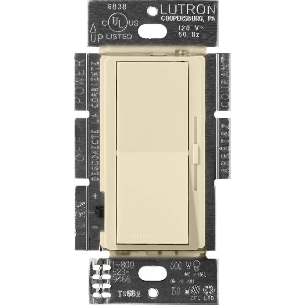 Diva Dimmer Switch for Electronic Low Voltage, 300-Watt/Single-Pole or 3-Way, Sand (DVSCELV-303P-SD) -  Lutron