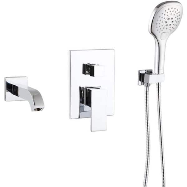 Unbranded Roxy 12.16 in. W 3 Jet Shower Tower in Chrome 16GS-36237