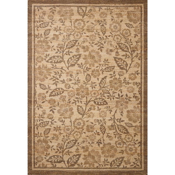 Chris Love Julia Rue Bark / Mocha 5 ft. x 7 ft. 6 in. Transitional Area Rug