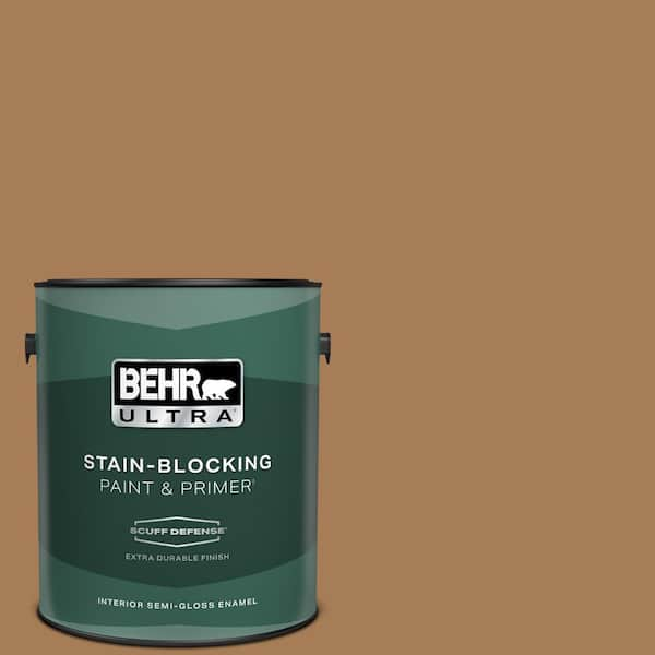 BEHR ULTRA 1 gal. #S270-7 Antique Penny Extra Durable Semi-Gloss Enamel Interior Paint & Primer