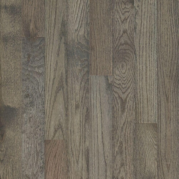 Bruce Plano Oak Gray 3/4 in. Thick x 2-1/4 in. Wide x Varying Length Solid Hardwood Flooring (20 sqft / case)