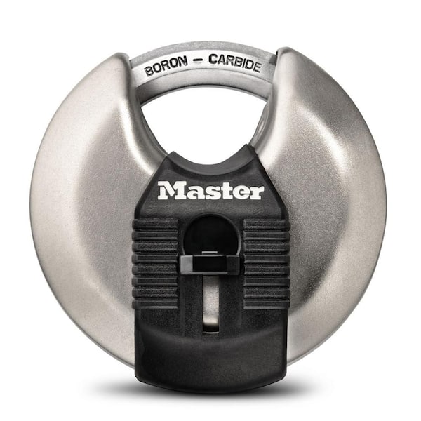 Heavy Duty Outdoor Shrouded Padlock with Key, 3-1/8 in. Wide