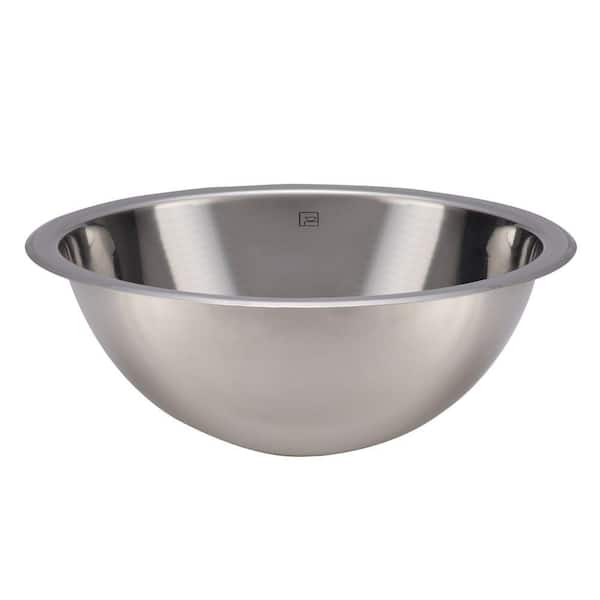 DECOLAV Simply Stainless Round Drop-In Bathroom Sink in Polished Stainless Steel