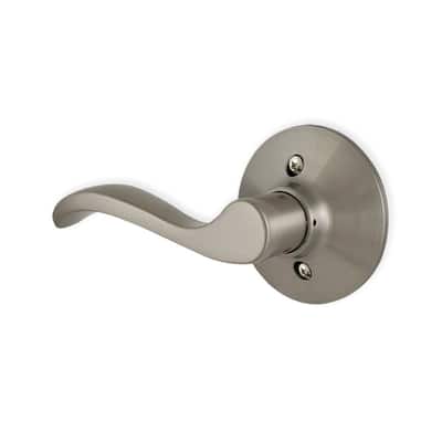 Inactive Dummy Handleset with Accent Left-Handed Lever and Right,Satin Nickel MDHST2017SN-D-AMZ Inactive Dummy Handleset with Accent Left-Handed Lever and Right,Satin Nickel MDHST2017SN-D-AMZ