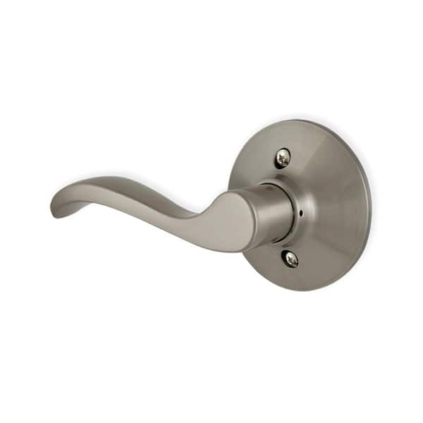 Photo 1 of * used * see images * 
Naples Satin Nickel Left-Hand Dummy Door Lever
