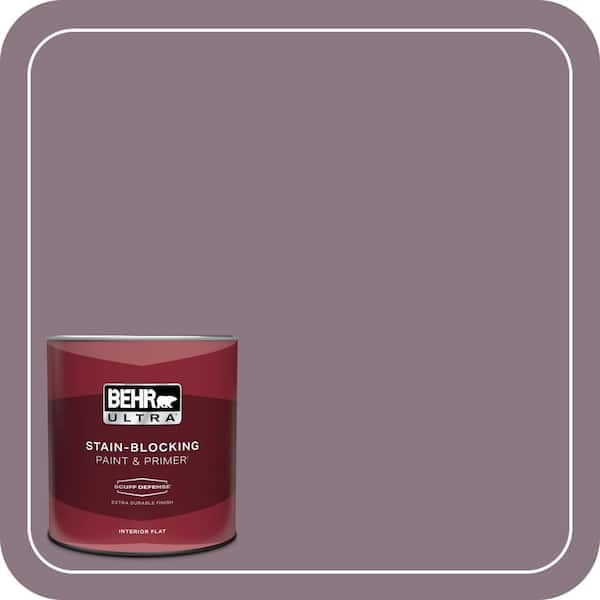 BEHR ULTRA 1 qt. #BNC-20 Purple Rubiate Extra Durable Flat Interior Paint & Primer