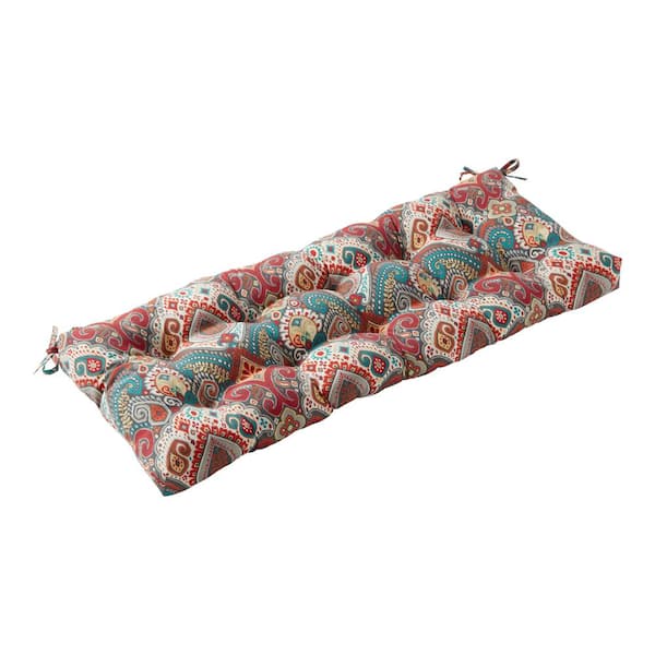 Greendale Home Fashions Asbury Park 44 in. x 17 in. Rectangle Outdoor Bench/Swing Cushion
