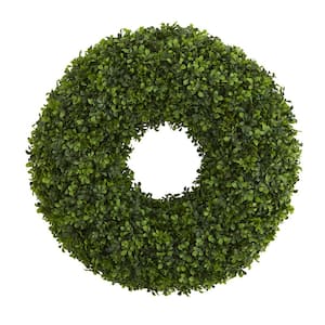 28 in. Boxwood Artificial Wreath