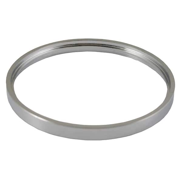 JONES STEPHENS 4 in. Ring in Chrome Plated for 4-1/4 in. Dia Shower/Floor Drain Spuds