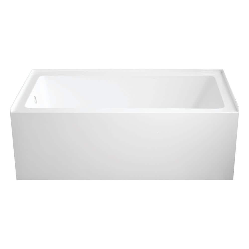 Oriel 60 in. Acrylic Left Drain Rectangular Alcove Bathtub in White price history on PriceWatchPro