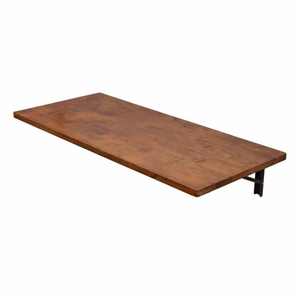 Wakefield Foldable Workbench Dark Wood Tabletop with Stainless Hardware ...