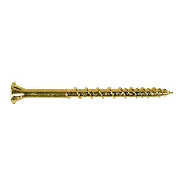 #9 x 2-1/2 in. T25 6-Lobe, Flat Head, Strong-Drive WSV Collated Subfloor Screw, Yellow Zinc (750-Pack)