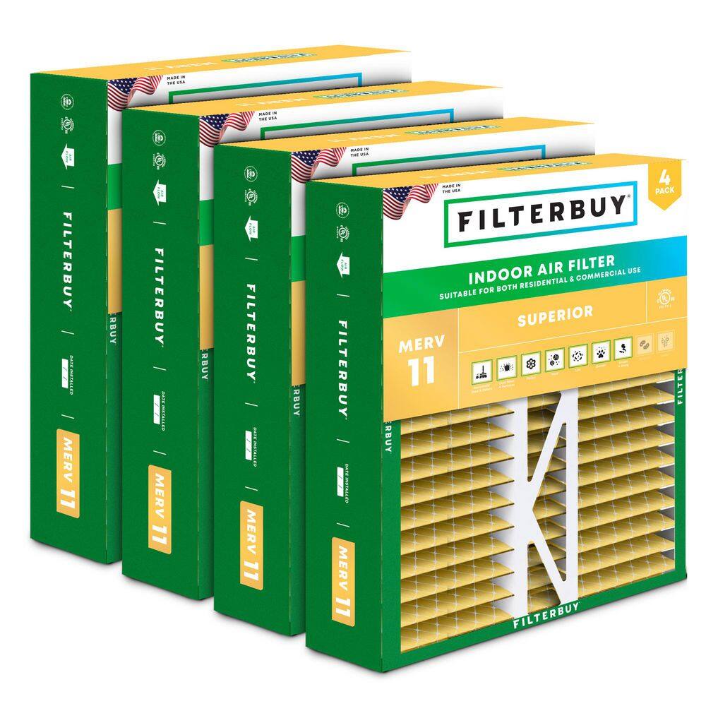20 in. x 20 in. x 5 in. MERV 11 (FPR 7) Allergen Defense Pleated HVAC AC Furnace Air Filters for Honeywell (4-Pack) price history on PriceWatchPro