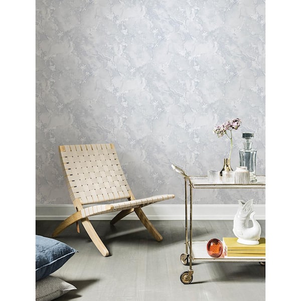 Grandin Marbled Grey Non Pasted Non Woven Wallpaper