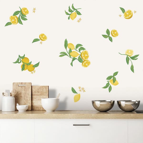 Lemons Peel and Stick Wall Decals (Set of 20)