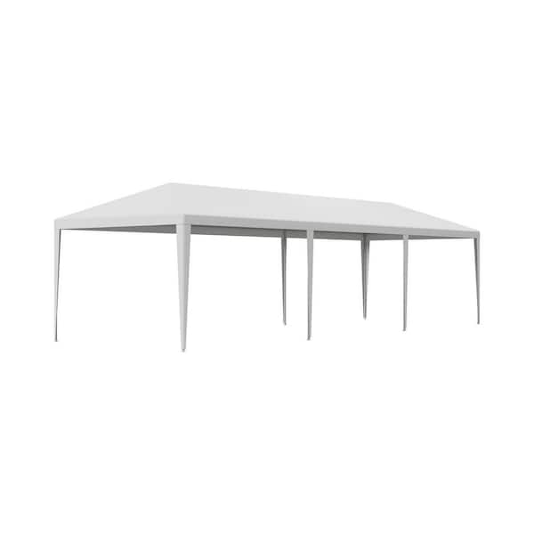 Tidoin 30 ft. x 10 ft. Wedding Party Canopy Outdoor Portable Gazebo with 5-Removable Sidewalls