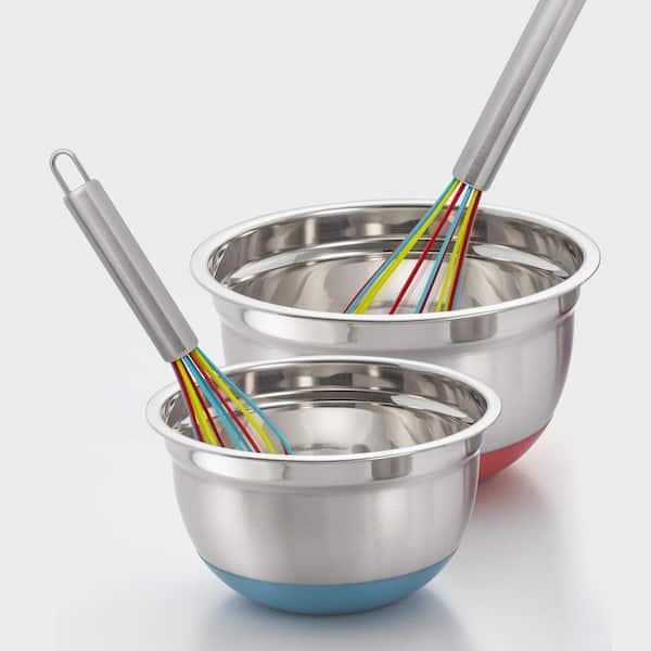 Color Cocktail Silicone Coated Stainless Steel Mixing Whisk - Cricket  Company