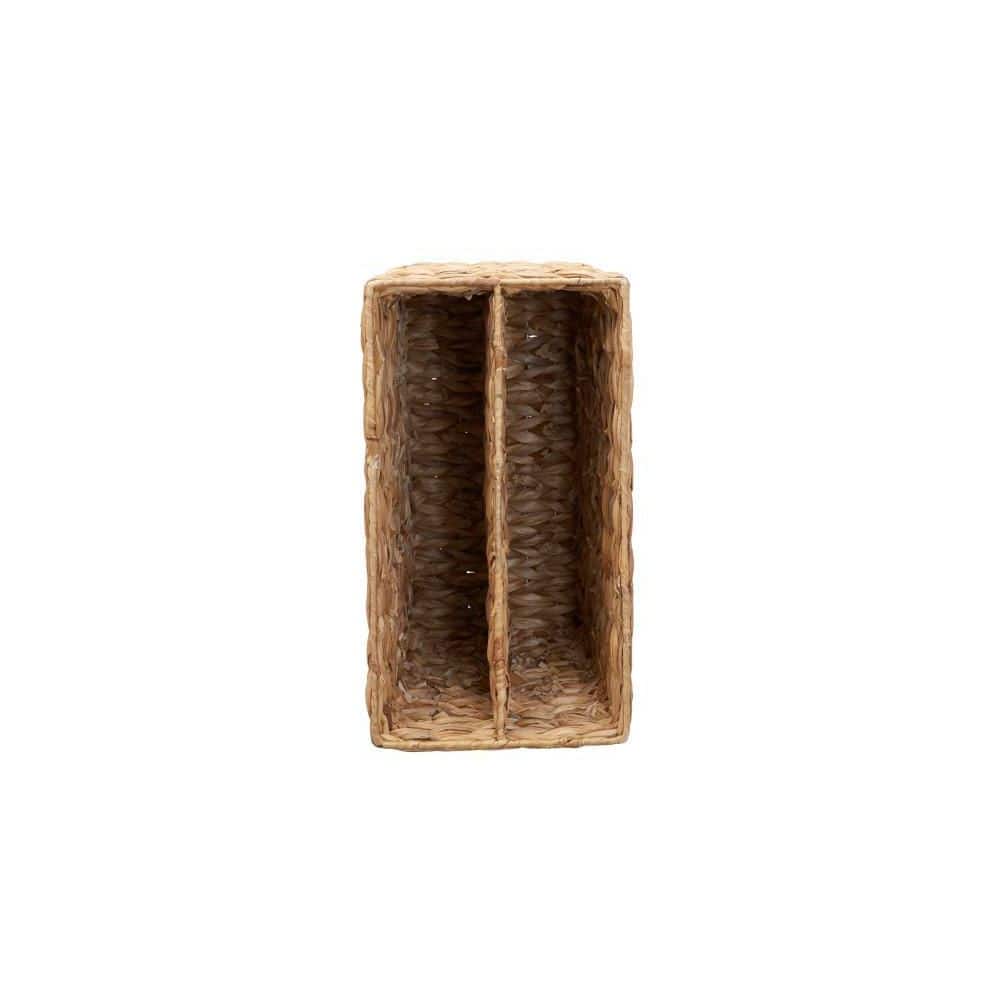 Natural Water Hyacinth Freestanding Woven Storage Basket