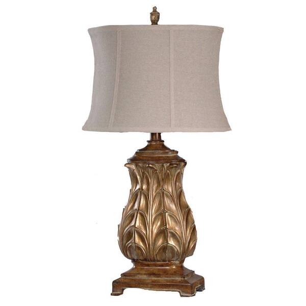 Absolute Decor 33 in. Regency Gold Table Lamp