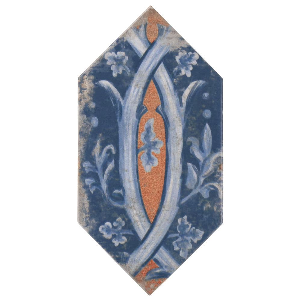 Casablanca Medina Multicolor 3.93 in. x 0.39 in. Picket Matte Porcelain Floor and Wall Tile Sample price history on PriceWatchPro