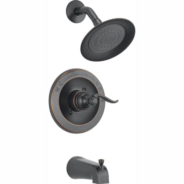 Delta Windemere 1-Handle Tub and Shower Faucet Trim Kit in Oil Rubbed Bronze (Valve Not Included)