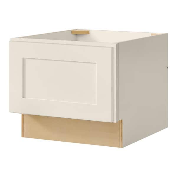 Avondale 18 in. W x 16.5 in. H x 24 in. D Ready To Assemble Plywood Shaker Bench Base in Antique White