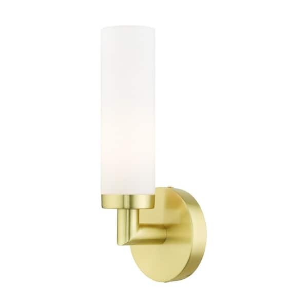 AVIANCE LIGHTING Aspen 1 Light Satin Brass ADA Single Sconce