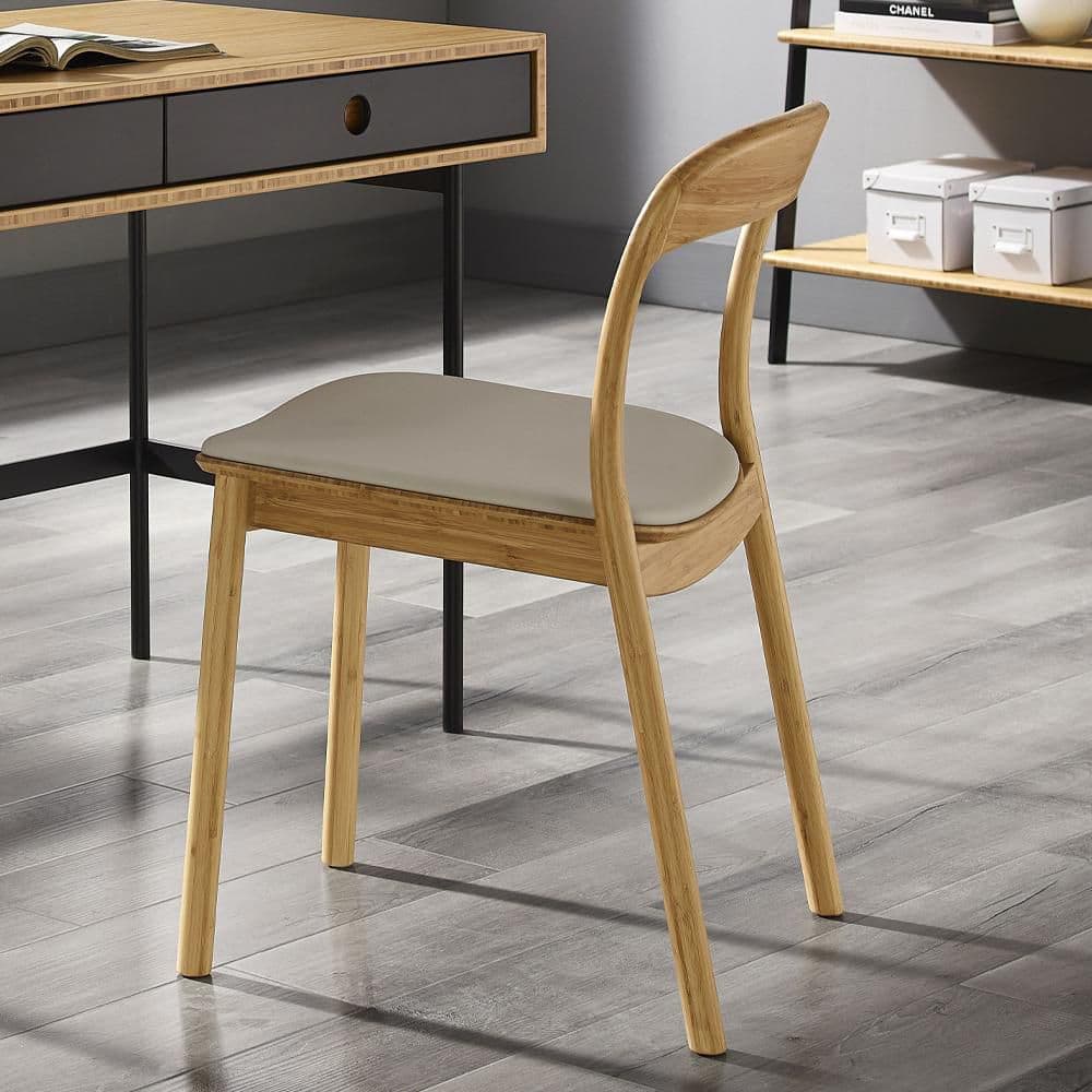 Layla Sand Leather Seat Chair