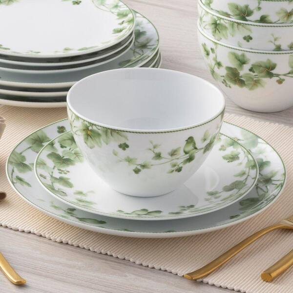 Noritake Noritake Ivy Whisper Porcelain (Green) 12-Piece