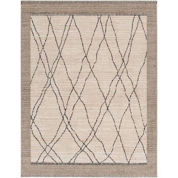 Livabliss Cozy Ivory 4 ft. x 6 ft. Global Indoor Area Rug