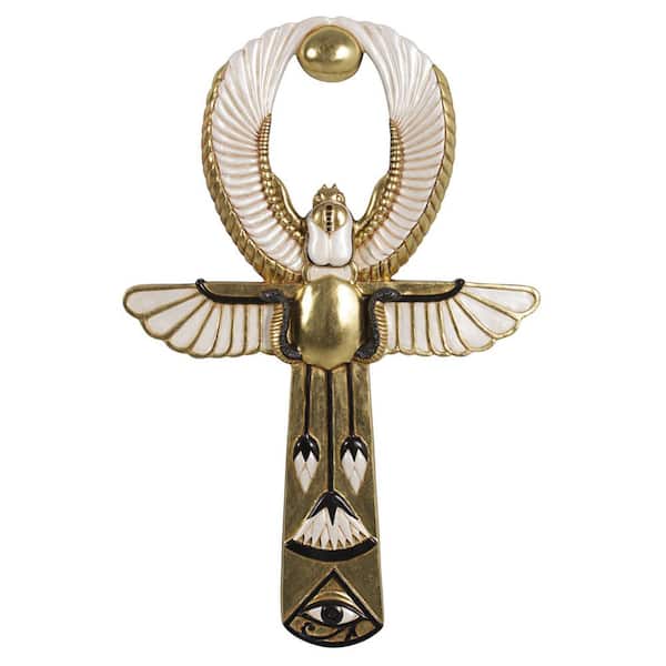 Design Toscano 33.5 in. x 22 in. Egyptian Amun-Re Ankh Wall Sculpture