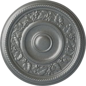 16-1/8 in. x 3/4 in. Tyrone Urethane Ceiling Medallion (Fits Canopies upto 6-3/4 in.), Platinum
