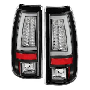 Chevy Silverado 1500/2500 99-02(Not Fit Stepside)/GMC Sierra 1500/2500/3500 99-06 Version 2 LED Tail Light-Blk