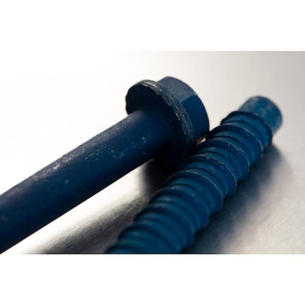 Tapcon 3/8 in. x 4 in. Steel Hex-Washer-Head Indoor/Outdoor Large ...