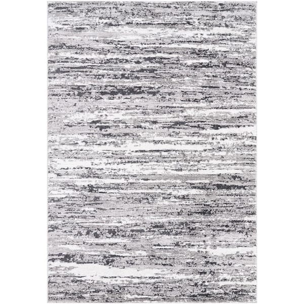 Andorra Plus Black/Grey 8 ft. x 10 ft. Modern Indoor Area Rug