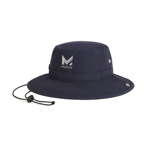 Mission Blue Polyester/Spandex Gaiter and Navy Bucket Hat Combo