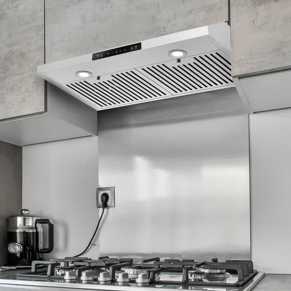 30 in. 500 CFM Ducted Under The Cabinet Range Hood with LED Lights in