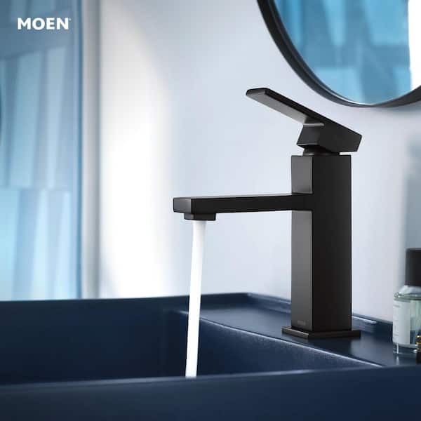Revyl Single Hole Single Handle Bathroom Faucet in Matte Black