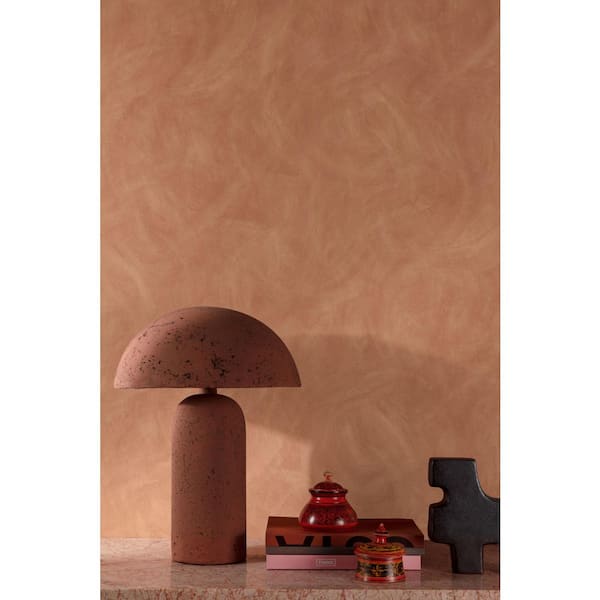 Foxfire Brown Faux Concrete Print Non Woven Non-Pasted Textured Wallpaper 57 sq. ft.