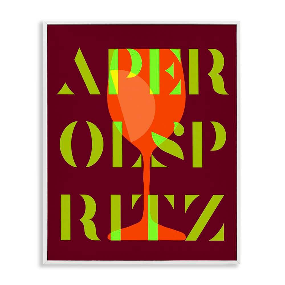 Modern Aperol Spritz by Daphne Polselli White Framed Food Giclee Art Print 30 in. x 24 in. price history on PriceWatchPro