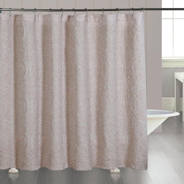 Dainty Home Boheme Medallion Jacquard Textured Soft Polyester Shower Curtain 72” x 72”