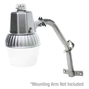 100-Watt Silver Outdoor Dusk to Dawn Area Light with Metal Halide Bulb