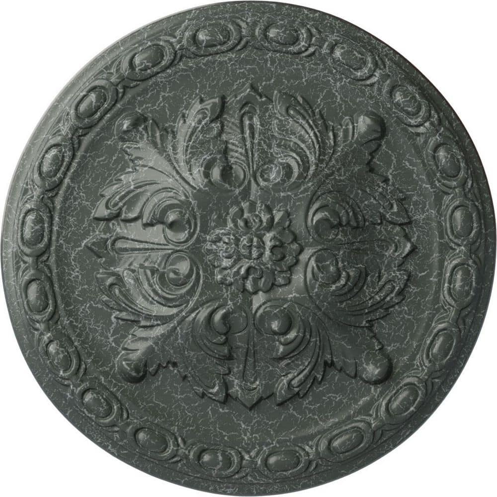 "11-3/4"" x 3/8"" Stockport Urethane Ceiling Medallion, Athenian Green Crackle" price history on PriceWatchPro
