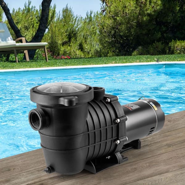 Above Ground Pool Pump 1HP 80 GPM Max. Flow Single Speed Swimming Pool Pump 3450RPM Pool Pump with Filter Basket