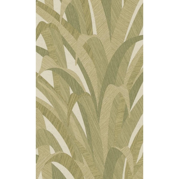 Walls Republic Green All Over Bamboo Leaves Printed Non-Woven Paper Non-Pasted Textured Wallpaper 57 sq. ft.