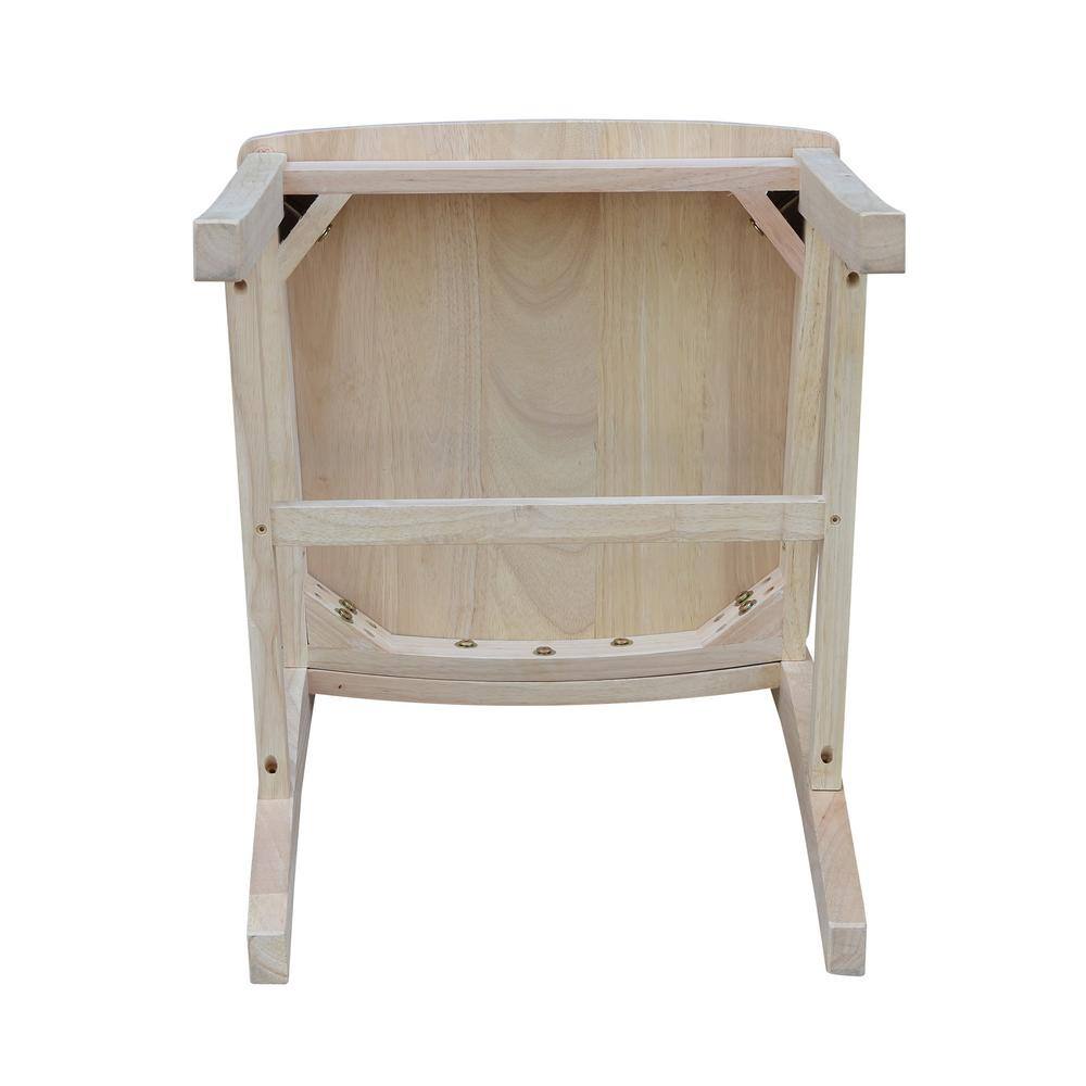 High Slat Back Traditional White Wood Side Chair