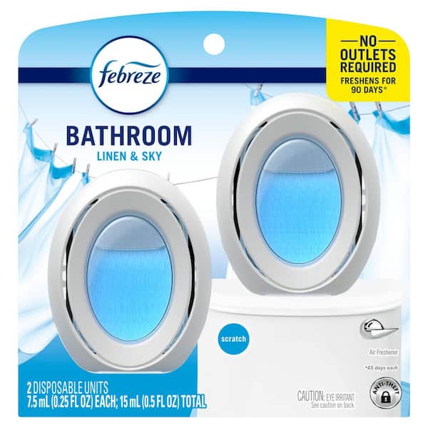 Small Spaces 0.50 oz Linen & Sky Scent Automatic Air Freshener Dispenser (2 Count)